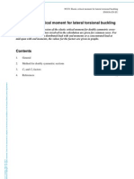 Elastic Critical Moment For Lateral Torsional Buckling