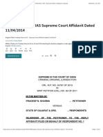 Pradeep Sharma IAS Supreme Court Affidavit Dated 11:04:2014 - PDF - Narendra Modi - Telephone Tapping