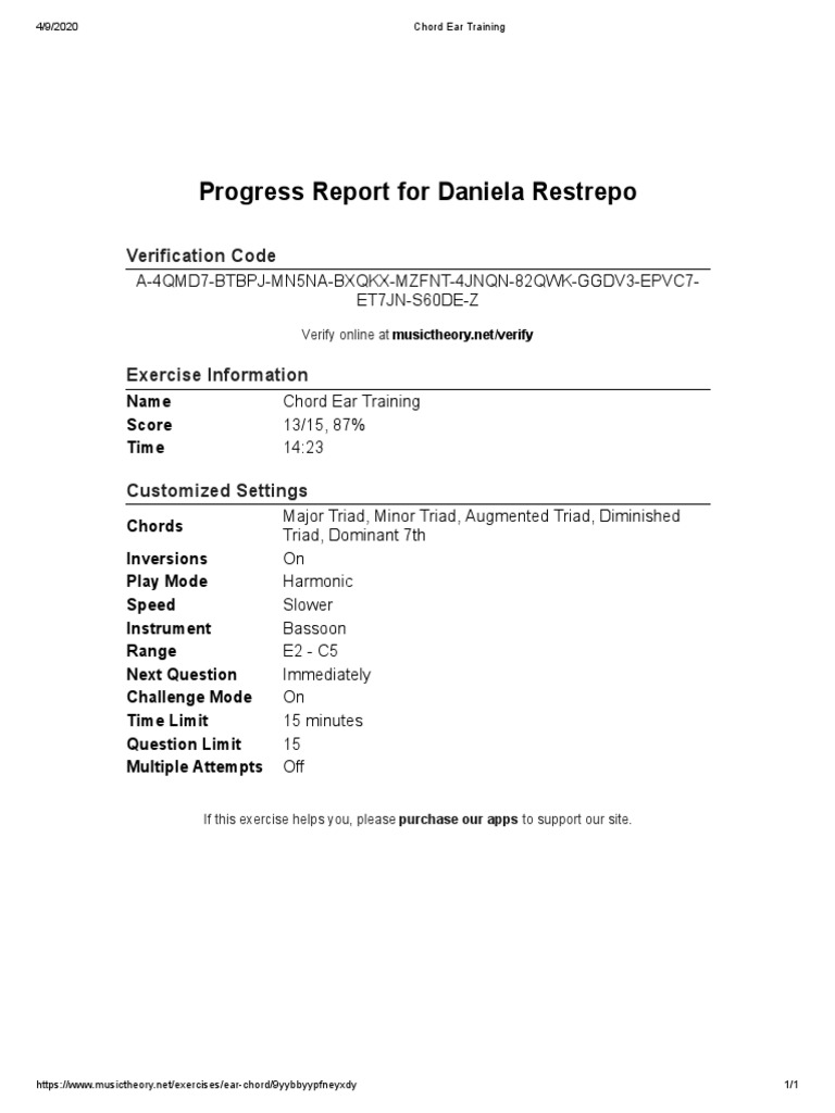 Chord Ear Training Pdf