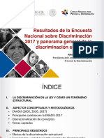 Resultados de La Encuesta Nacional Sobre Discriminacion 2017