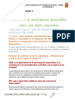 Participación democrática y convivencia en la diversidad