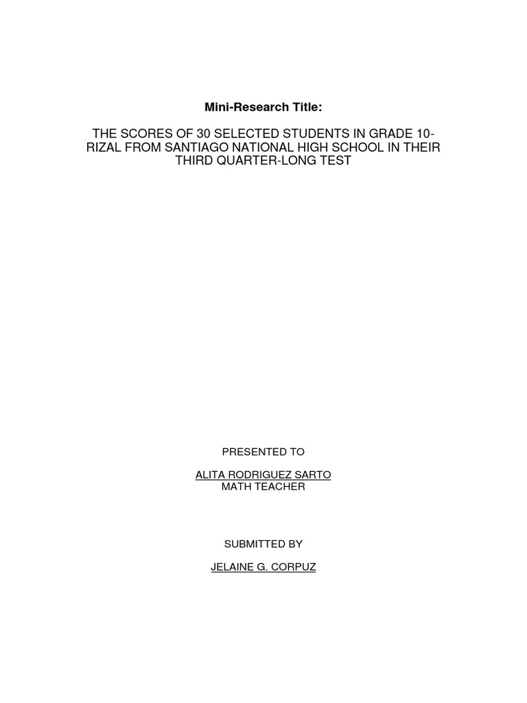 Grade 10 Math Test Scores Analysis | PDF | Methodology | Science
