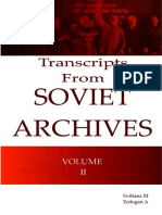 Transcripts From The Soviet Archives Volume 2