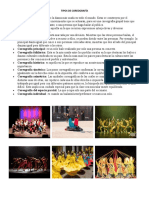Tipos de coreografía: Grupal, Expresiva, Distributiva y más