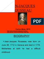 Jean-Jacques Rousseau: Carlos Mota, 2010