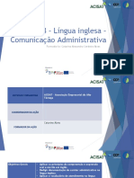 Manual UFCD 0658 - Língua Inglesa - Comunicação Administrativa