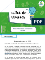 Resuelve ejercicios de operatoria con números enteros