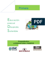 Primera Parte EDUCACION Y DESARROLLO SOSTENIBLE. Mod. Virtual.