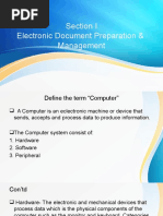 Electronic Document Preparation Powerpoint