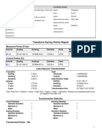 Transform Survey Points Report