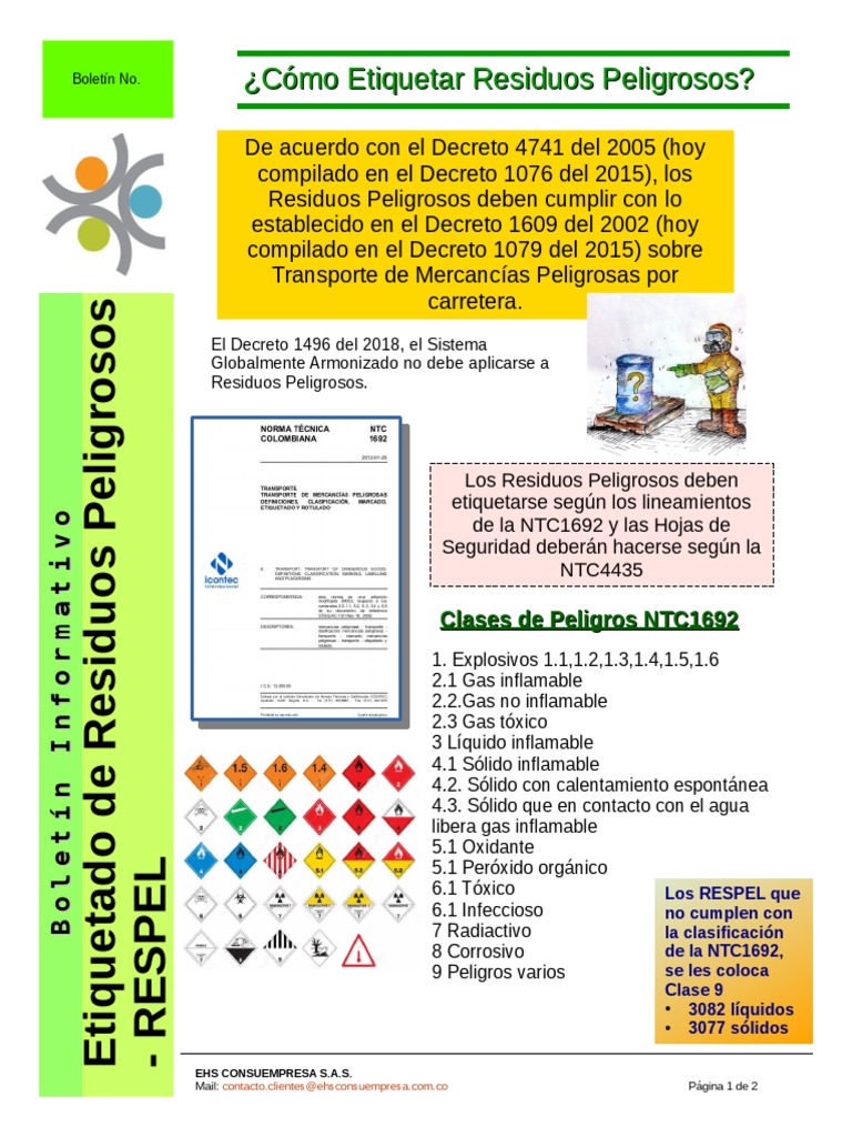 Boletin No. 20 - ETIQUETA RESPEL | PDF | Combustibles | Naturaleza