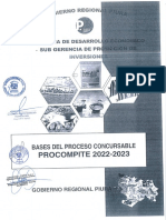 Bases Concurso Procompite Regional Piura 2022-2023