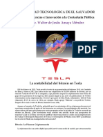 Contabilidad en Bitcoin Tesla