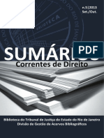 2013 - Sumários Correntes de Direito - Biblioteca Do Tribunal de Justiça Do Rio de Janeiro