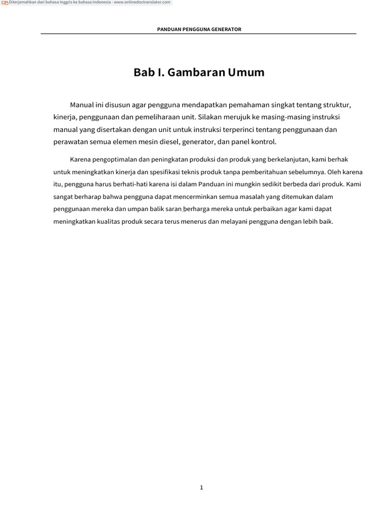 Diesel Generator Operation Manual.. PDF