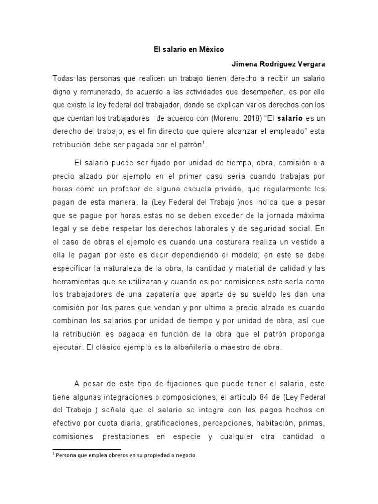 Salario y derechos laborales en México | PDF | Salario | Derecho laboral