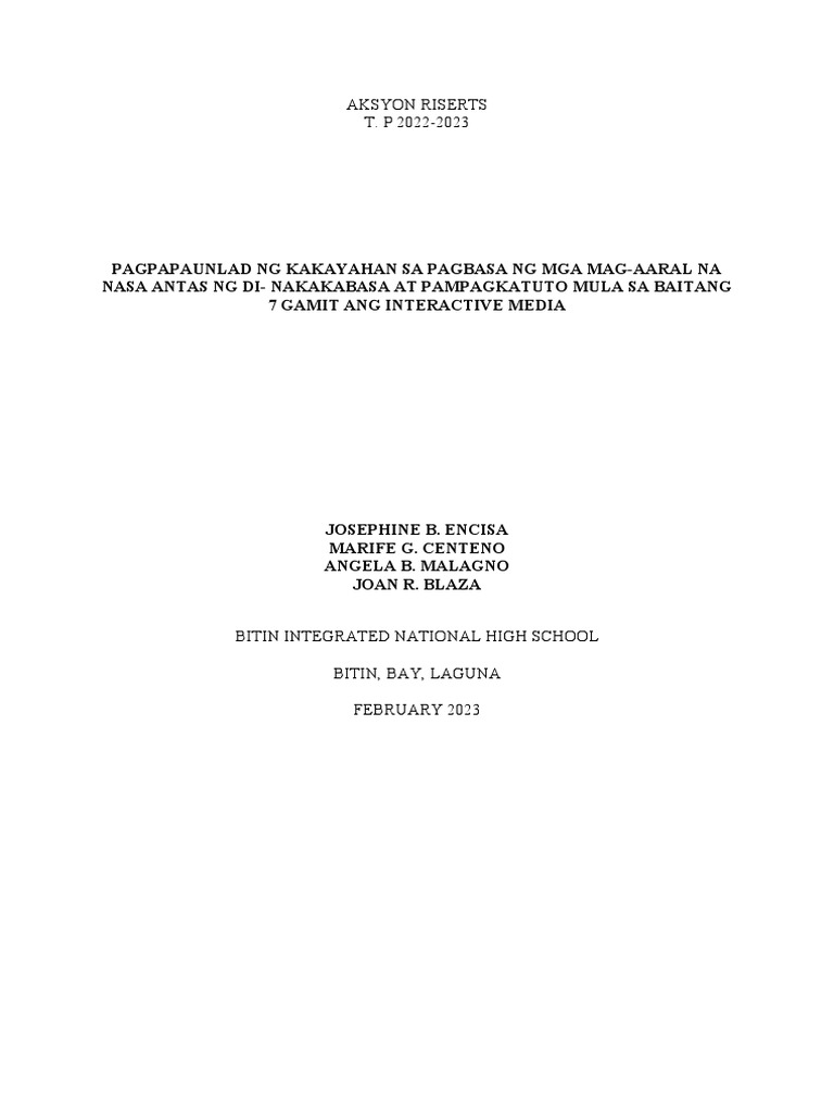 Action Research | PDF