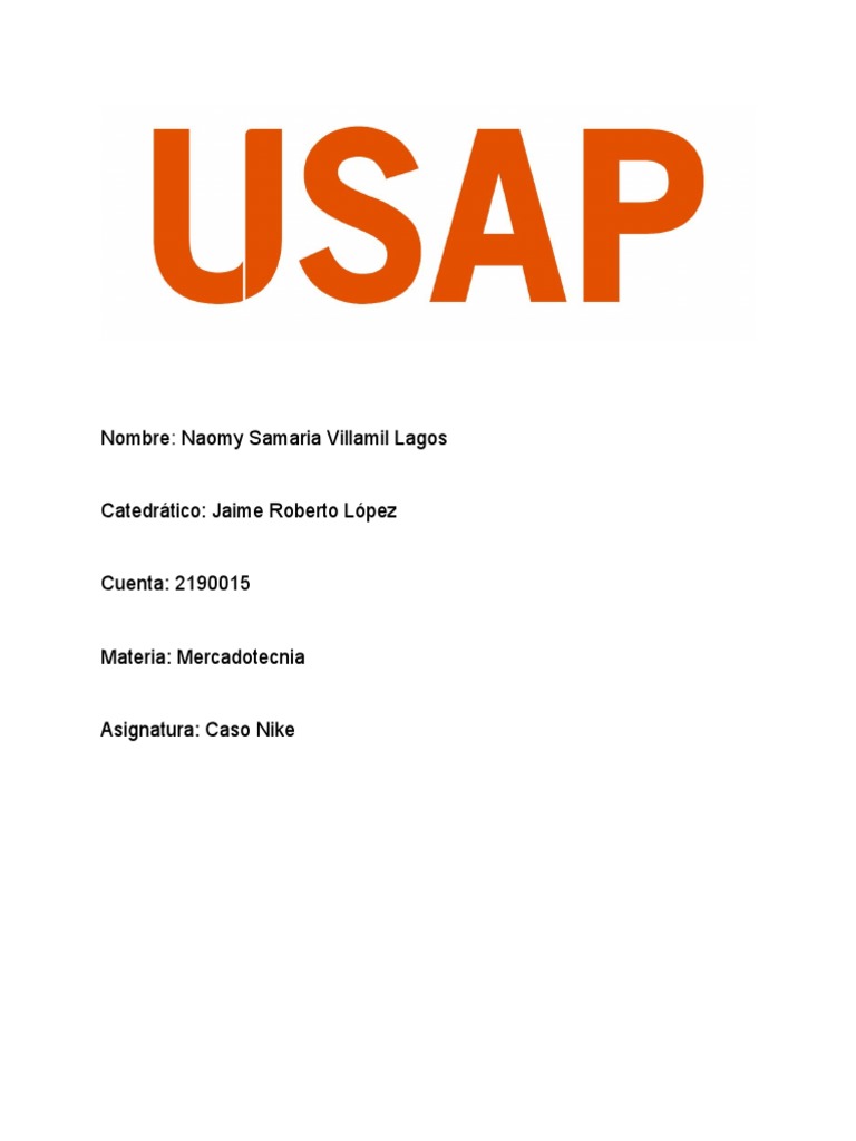 Caso Nike Pdf Marketing Nike