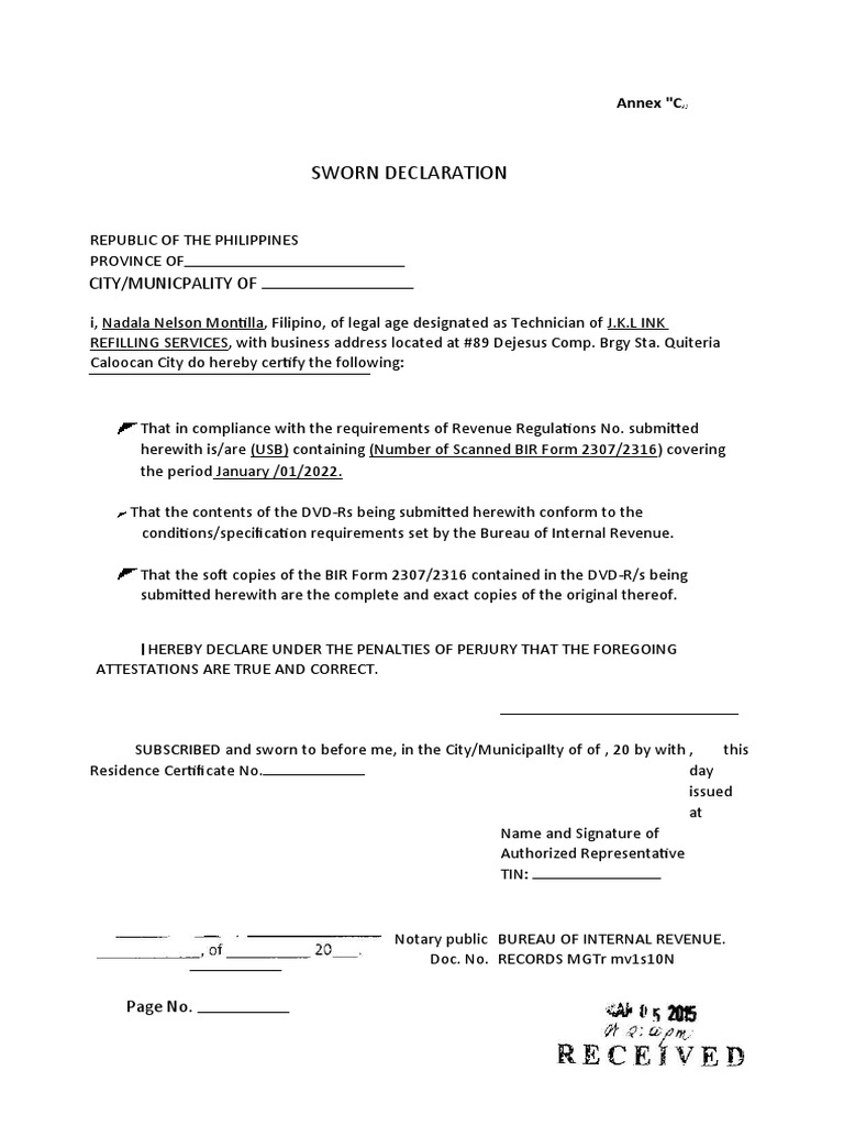 Rr 2 2015 annex c pdf