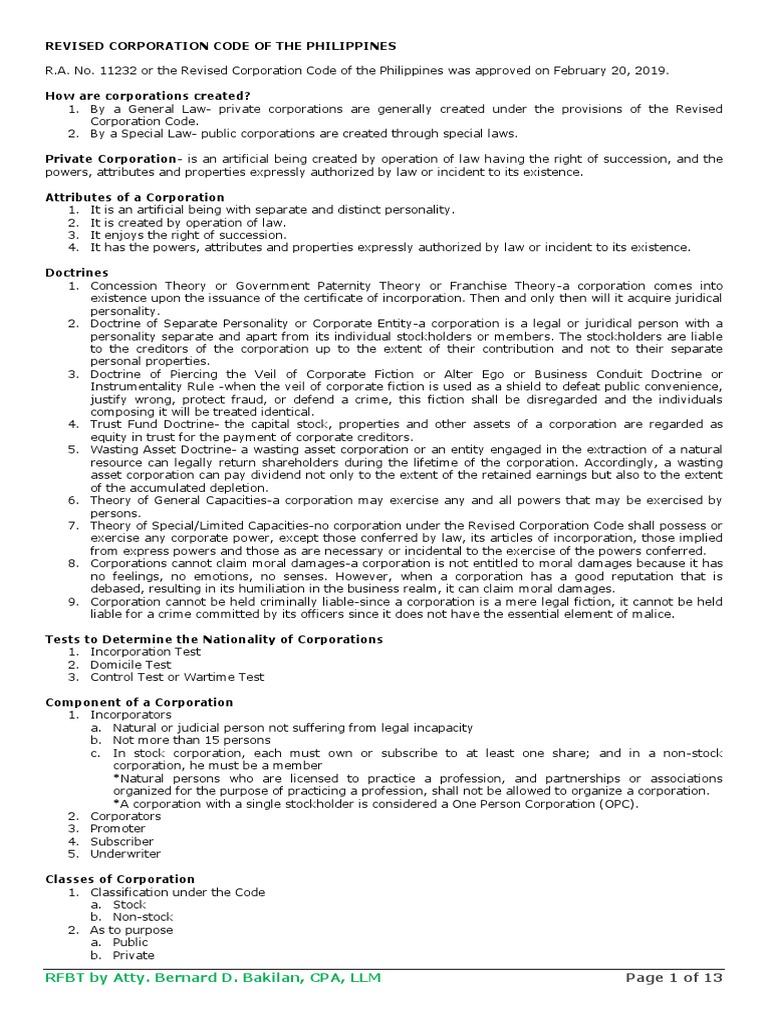 Corporation Pdf Corporations Board Of Directors