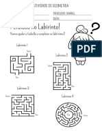 2º - Ano Atividade - Localização e Movimento