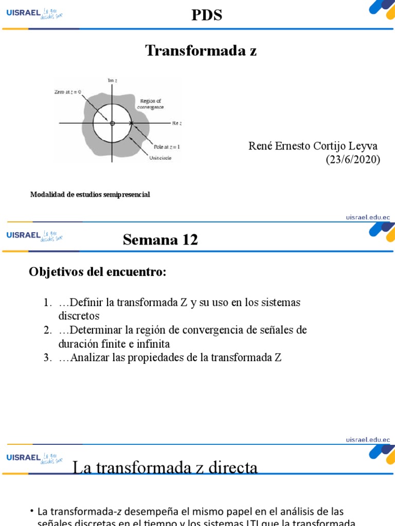 Introducción a la Transformada Z | PDF | Funciones y mapeos | Análisis ...