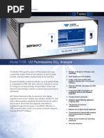 Model T100: UV Fluorescence SO Analyzer