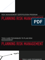 Tools and Techniques To Plan Risk Management