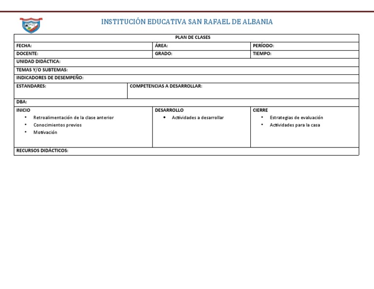 Plan de Clases 2023 | PDF
