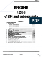 Mitsubishi 4D56 (1994 and Up) Diesel Engine Manual