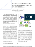 A High-Speed Gate Driver With PCB-EmbeddedRogowski Switch-Current Sensor For A 10 KV, 240A, SiC MOSFET Module