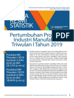 Statistik Pertumbuhan Produksi Industri Manufaktur Triwulan I Propinsi Bali 2019 97