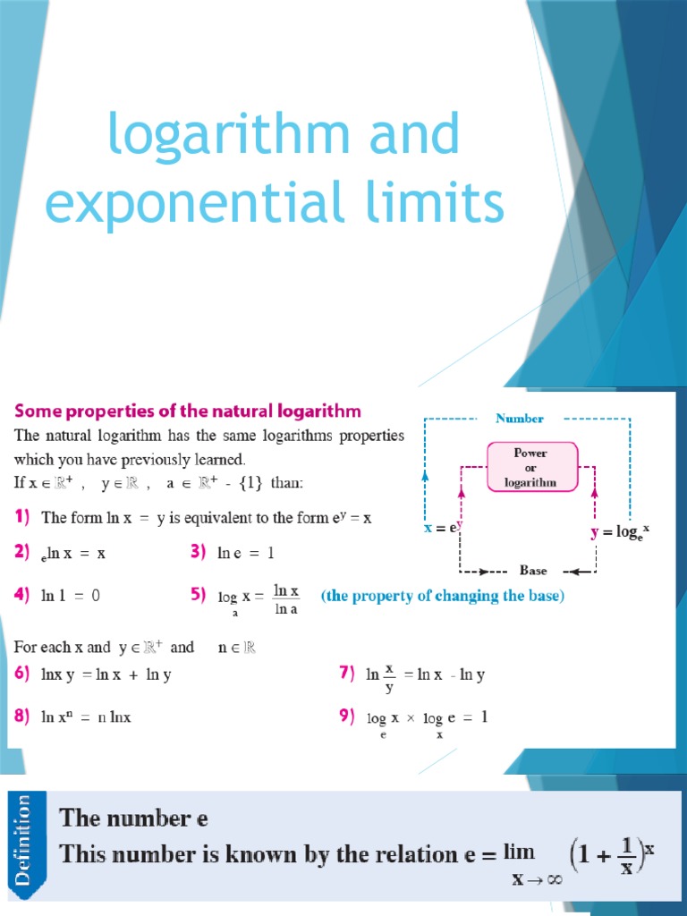 5) Logarithm and Exponential Limits | PDF