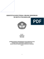 Identitas Kultural Orang Besemah Di Kota Pagaralam