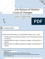 Particle Nature of Matter - Physical Changes