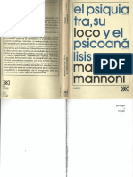 El Psiquiatra Su Loco y El Psicoanalisis Maud Mannoni