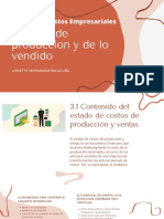 Estados de Producción y de Lo Vendido