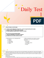 Daily Test Procedure