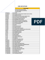 Daftar Hari Besar Nasional