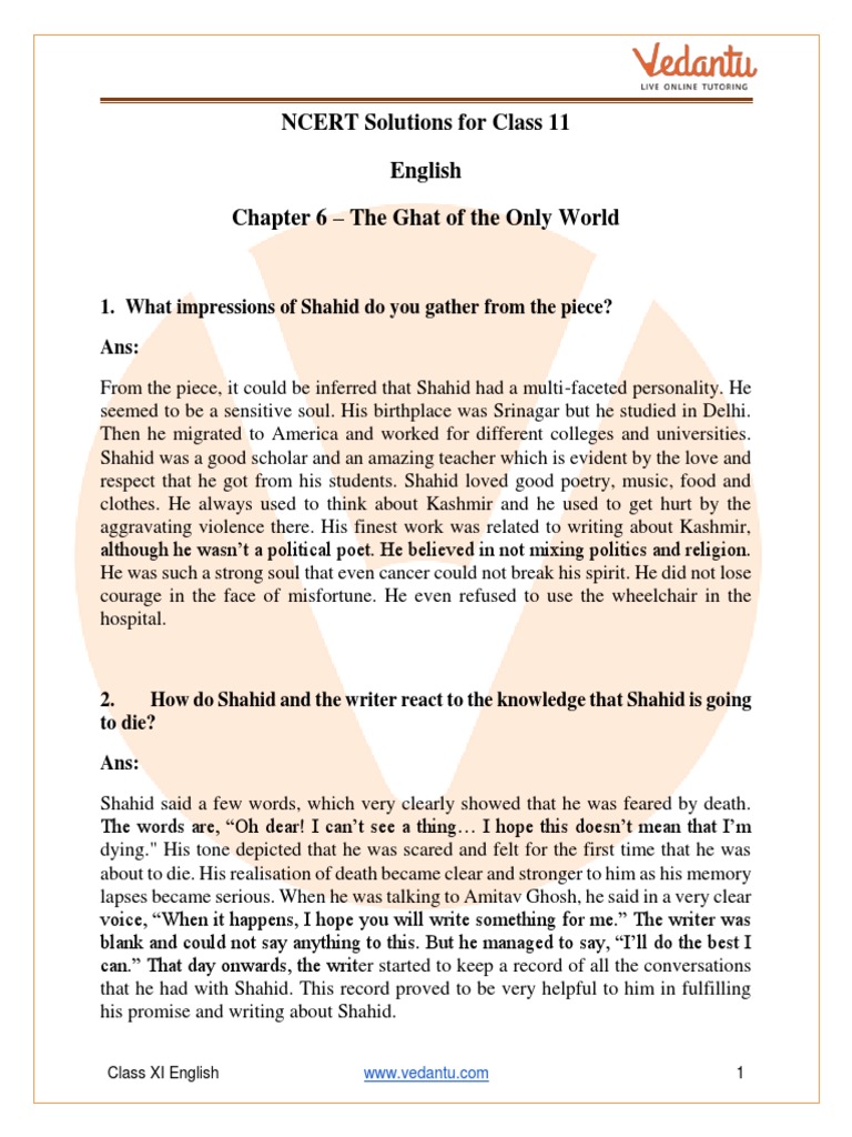Class 11 English Snapshots Chapter 3 Summary