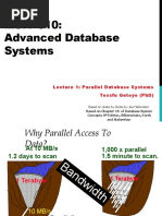 Lecture 1 Parallel Databases