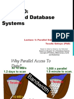 Lecture 1 Parallel Databases