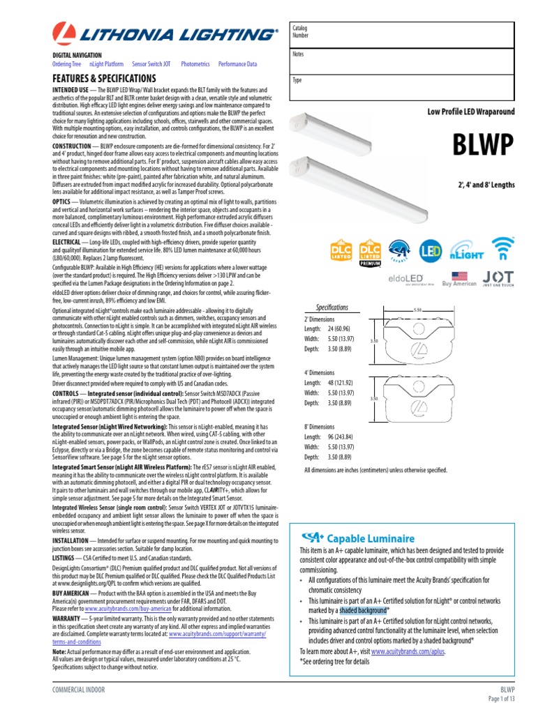 Blwp Pdf Lighting Light Emitting Diode