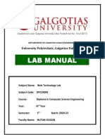 Web Tech Lab Manual