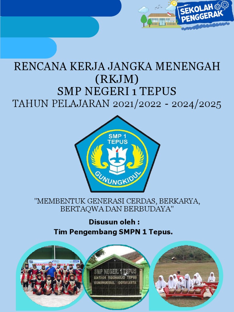 RKJM SMP Negeri 1 Tepus 2021-2025 | PDF