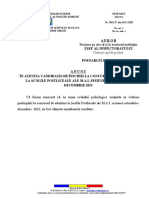 Anunt Rezultate Testare Psihologica Scoli Postliceale M.a.I. Octombrie Decembrie 2022