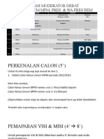 Naskah Moderator Debat