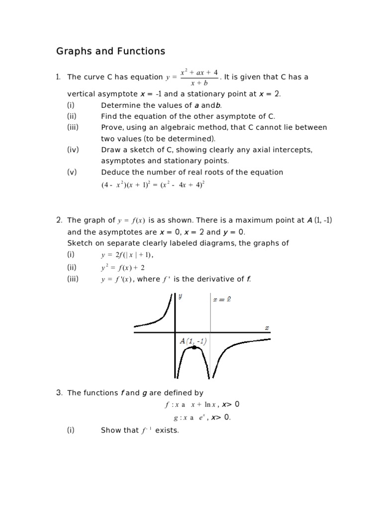 Graphs and Functions | PDF