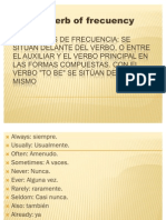 Adverbios de Frecuencia