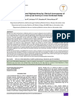 Assessment of Fetal Malnutrition by Clinical Assessment of Malnutrition Score Can Scorea Cross Sectional Study